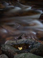 Waterfall on river Ilse in forest Harz, Germany
