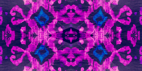 Ikat Design. Cosmos Watercolor Geometric