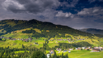 Landschaft im Kleinwalsertal - Österreich
