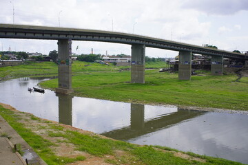 Bridge from the district Educandos to the center of Manaus. Amazon, Brazil
