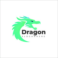 Dragon Modern Logo Design