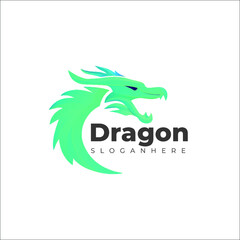 Dragon Modern Logo Design
