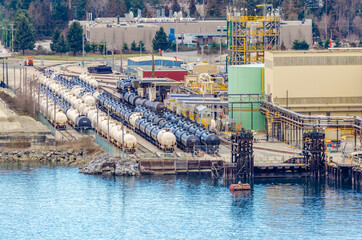 Power plants and oil terminal