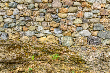 the background of stone wall