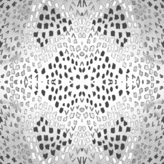 Snake Texture Seamless. White Art. Grey Reptile