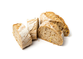 Homemade Freshly Baked Traditional Bread Isolated