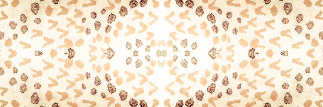 Brown Jungle. Yellow Snake Cartoon Style. Brown