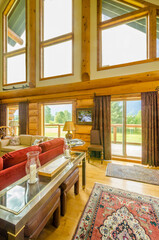 Modern dining room in luxury house.