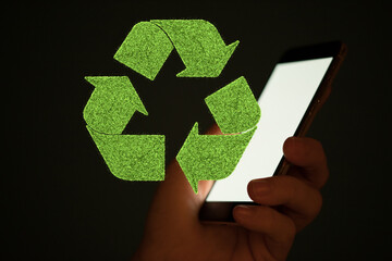 Recycled eco zero waste lifestyle. Ecological design Recycle