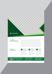 Obraz premium Creative classic business flyer design template