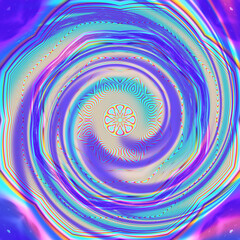 Abstract fractal art background in illustration space geometry.