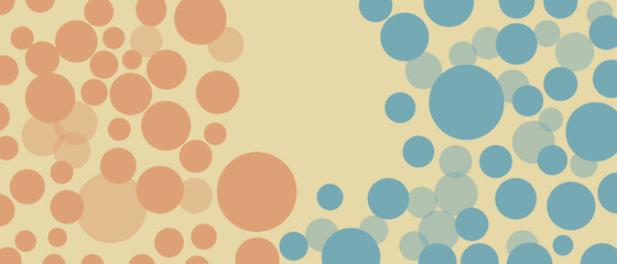 Colored background with circles and geometric shapes to create a cover. Banner design, abstract corporate template for postcard. 