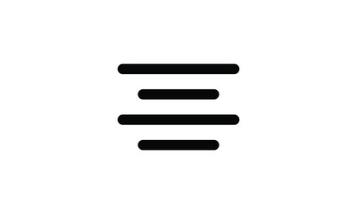 Align center alignment icon vector