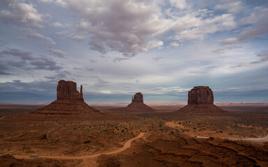 Fototapeta na wymiar Wow view from the hotel in the Monument Valley