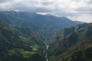 Naklejka premium landscape with mountains