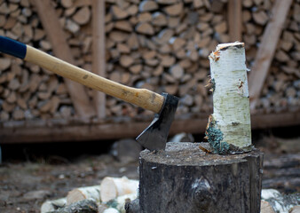 axe in the stump