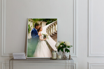 Wedding picture with young couple