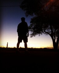 Fototapeta premium silhouette of a person