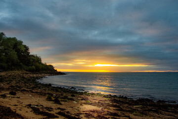 Sunset over sea