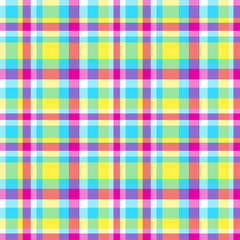 Seamless pattern. Abstract geometric wallpaper of the surface. Checkered multicolored background. Pretty texture. Print for polygraphy, t-shirts and textiles. Doodle for design. Art creation