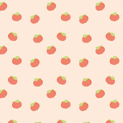 Fruit pattern, peach pattern, juicy peach pattern, vector seamless pattern, fruit background.