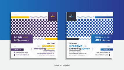 Digital marketing corporate social media post minimal design.