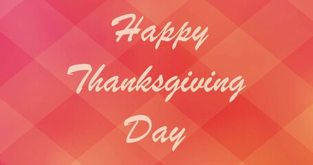 Thanksgiving Day. Postcard for congratulations. Happy Thanksgiving animation