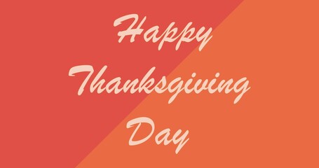Thanksgiving Day. Postcard for congratulations. Happy Thanksgiving animation