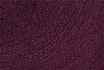 Freestyle drawing. Formless purple doodle. Abstract hand drawing.