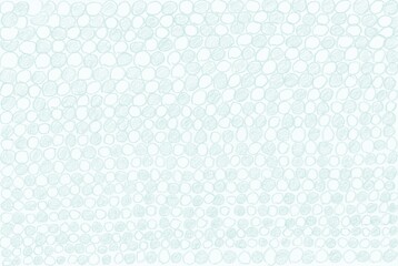 Abstract white and green doodle shaded circles pattern texture background.