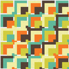 Abstract Geometric Pattern generative computational art illustration