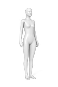 Woman, Human Female Body, 3D