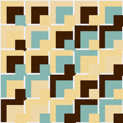 Abstract Geometric Pattern generative computational art illustration