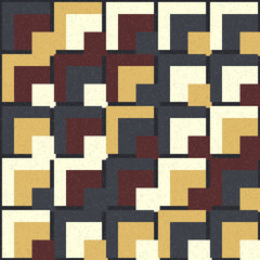 Abstract Geometric Pattern generative computational art illustration