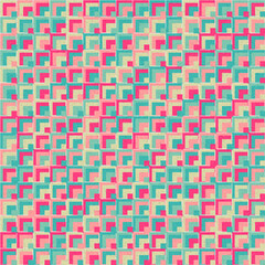 Abstract Geometric Pattern generative computational art illustration