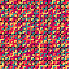 Abstract Geometric Pattern generative computational art illustration