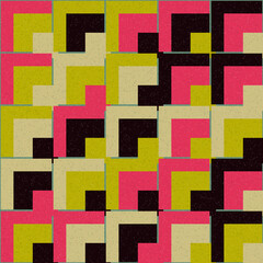 Abstract Geometric Pattern generative computational art illustration