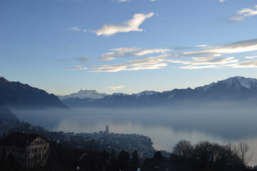 sunrise in the mountains