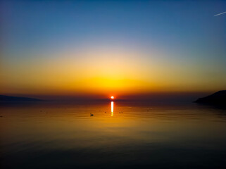 Fototapeta premium sunset over the sea