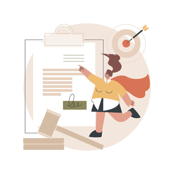 Emancipation abstract concept vector illustration. Emancipation day, social equal rights, businesswoman ambition, motivation, girl power, work in office, female success, feminism abstract metaphor.