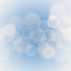illustration of abstract blur bokeh light effect with blue background.