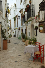 street in the old town of Locorotondo