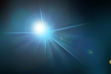 Beautiful lens flare effects for overlay designs or screen blending mode