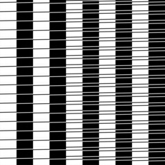 TV screen glitch, bad signal effect. Seamless black white pattern. Geometric and minimal vector texture. Op art, optical illusion.