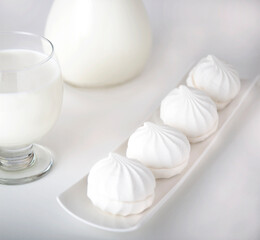 milk and marshmallows