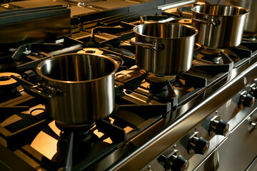 Gas stove with embedded electric oven