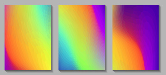 Obraz premium Fluid art. Modern artwork mesh gradient background. Mixture of colorful paint splash liquid. Abstract holographic texture, gradient waves. Vector design for banner, flyer, card, cover, invitation