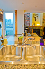 Interior design of a luxury living room