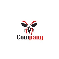 Simple logo design with spider