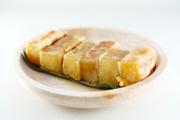 Gethuk Bakar. Grilled gethuk. delicious and delicious traditional food from Semarang.